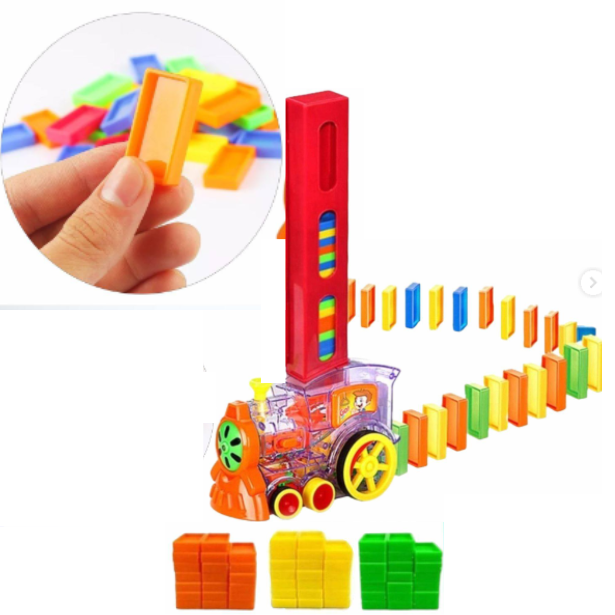 Tren de Dominó Mecánico 60 PCS