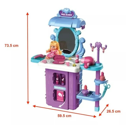 Maleta Juguete 2 en 1: Mesa Maquilladora